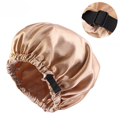 Women Satin Solid Sleeping Hat Night Sleep Cap Hair Care Bonnet Nightcap For Women Men Unisex Cap Bonnet De Nuit Shower Turban