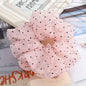 Levao Spring Summer Net Yarn Hair Bow Scrunchies Large Chiffon Women Elastic Hair Band Ponytail Holder Hair Tie Girl Accessories