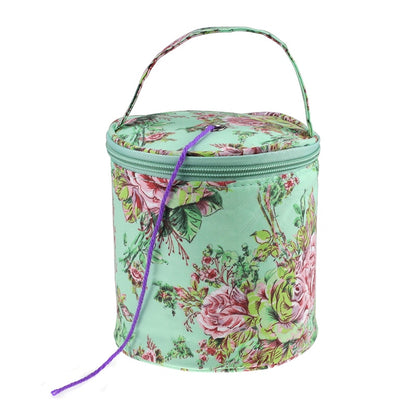 Yarn Storage Bag Round Knitting Wool Yarn Bags Organizer Crochet Sewing Needles Handbag Weave Tools Accessories Bowl Crafts Tote