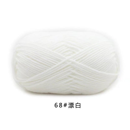 50g/Set 4ply Milk Cotton Knitting Wool Yarn Needlework Dyed Lanas For Crochet Craft Sweater Hat Dolls At Low Price