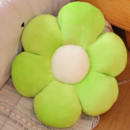 Furry Plush Flower Pillow Mat Stuffed Lifelike Colourful Peach Blossom Flower Shape Baby Home Soft Pillow Cushion Home Decor