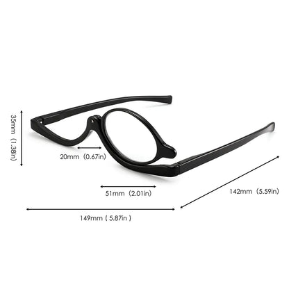 JM 2pcs/set Makeup Reading Glasses Magnifying Flip Down Cosmetic Readers for Women