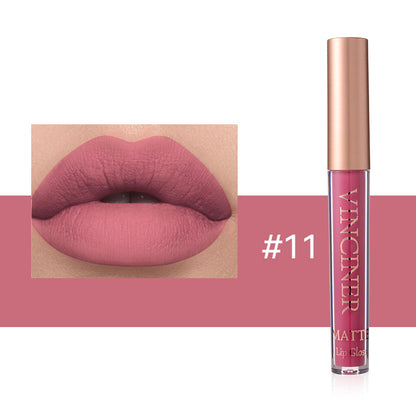 12 Colors Lip Lacquer Matte Liquid Lipstick Waterproof