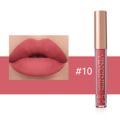 12 Colors Lip Lacquer Matte Liquid Lipstick Waterproof