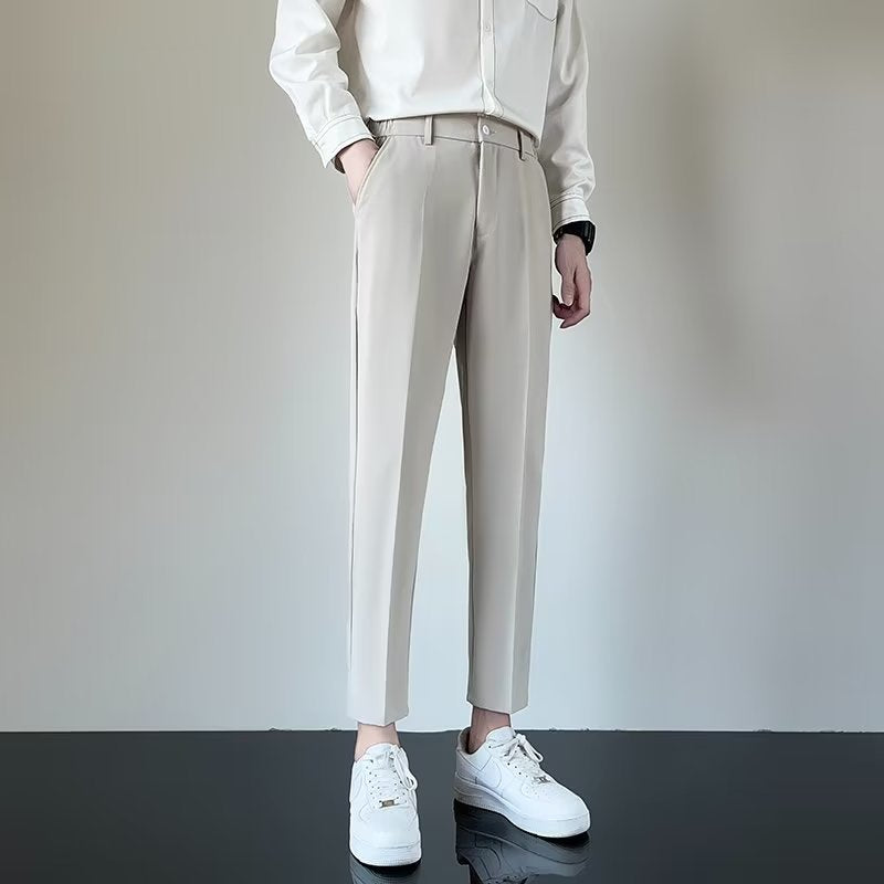 Casual Ninth Suit Pants Men's Spring And Autumn