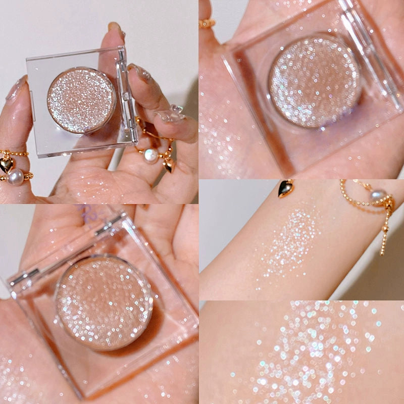 UD Niu Lang Ping Di ~ Li Jiaqi Recommended Monochrome Eyeshadow Base Shiny Crystal Super Shiny Pearl Sample Affordable for Students