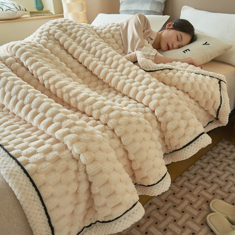 Coral Flannel Winter Thicken Thermal Cover Blanket