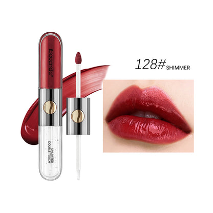 Double-headed Lip Lacquer Matte Waterproof Sweat-proof