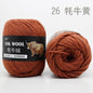 100g 4.5mm Wool Yak Yarn Crochet Yarn Threads for Knitting Needle Hand Knitting Yarn 3 PLY Fine Woolen Dyed for Sweaters