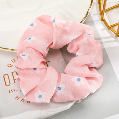 Levao Spring Summer Net Yarn Hair Bow Scrunchies Large Chiffon Women Elastic Hair Band Ponytail Holder Hair Tie Girl Accessories