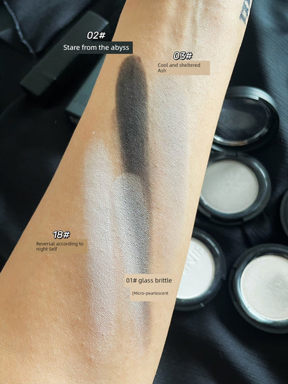 Velvet Matte Long-Lasting Black White and Gray Eyeshadow