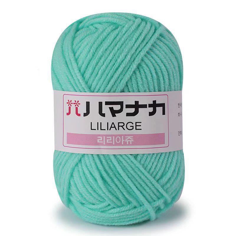 25g Soft Milk Cotton Knitting Yarn Anti-Pilling High Quality Knitting 4ply Cotton Yarn For Crochet Scarf Sweater Hat Doll Craft