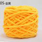 100g/ball Chenille Knitting Yarn Soft Ice Strip Line Cotton Yarn DIY Wool Yarn for Hand Knitting Scarf Thick Wool Yarn Wholesale