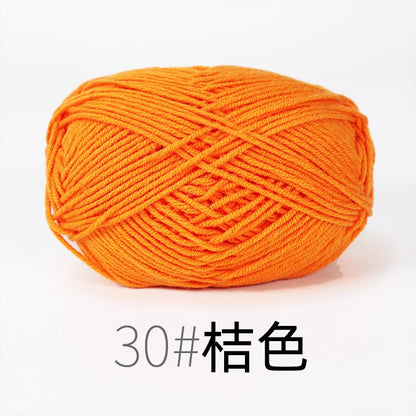 50g/Set Milk Cotton Yarn Knitting Wool for Hand Knitting Yarn Crochet Craft Sweater Hat Threads for Knitting Crochet Supplies