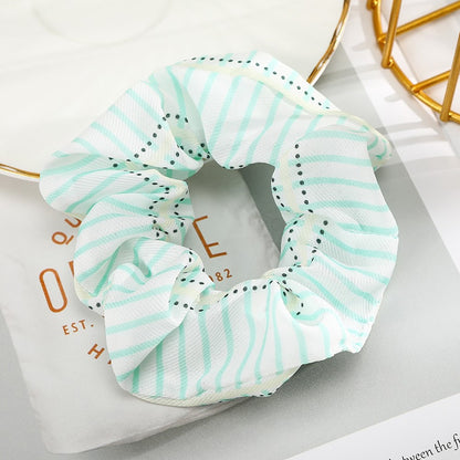 Levao Spring Summer Net Yarn Hair Bow Scrunchies Large Chiffon Women Elastic Hair Band Ponytail Holder Hair Tie Girl Accessories