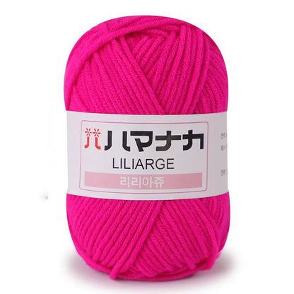 25g Soft Milk Cotton Knitting Yarn Anti-Pilling High Quality Knitting 4ply Cotton Yarn For Crochet Scarf Sweater Hat Doll Craft