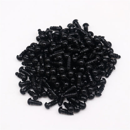 6-14mm Black Plastic Eye For Craft Doll Decoration Accessories Safety Eyes Amigurumi For Toy Animal Eye Doll Toys 50/100pcs