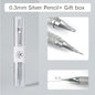 0.3 0.5 0.7 2.0mm Art Drawing Automatic Pencils Low Center of Gravity Retractable Nib Metal Mechanical Pencil with Gift Box Set