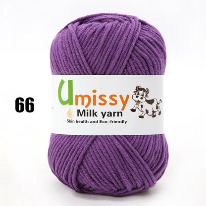 1pc Wholesale Price High Quality Soft Warm DIY Milk Cotton Threads Baby Wool For Hand Knitting Crochet Yarn 50g/PC