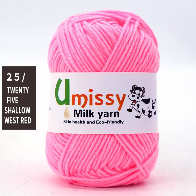 1pc Wholesale Price High Quality Soft Warm DIY Milk Cotton Threads Baby Wool For Hand Knitting Crochet Yarn 50g/PC