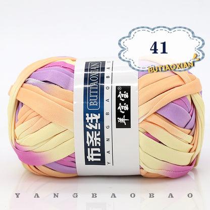 1pc 100g Thick Cloth Yarn Soft Colored Yarn for Hand Knitting Woven Bag Carpet DIY Hand-knitted Material