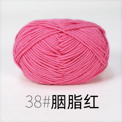 50g/Set Milk Cotton Yarn Knitting Wool for Hand Knitting Yarn Crochet Craft Sweater Hat Threads for Knitting Crochet Supplies