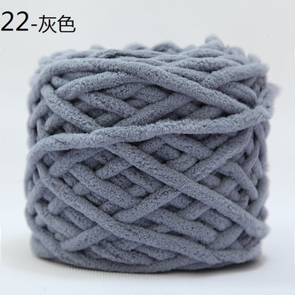 100g/ball Chenille Knitting Yarn Soft Ice Strip Line Cotton Yarn DIY Wool Yarn for Hand Knitting Scarf Thick Wool Yarn Wholesale