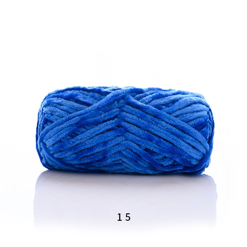 100g / 80M Chenille Velvet Yarn Knitting Wool Thick Warm Crochet Knitting Yarns Cotton Baby Wool DIY hand-knitted Sweater