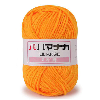 25g Soft Milk Cotton Knitting Yarn Anti-Pilling High Quality Knitting 4ply Cotton Yarn For Crochet Scarf Sweater Hat Doll Craft