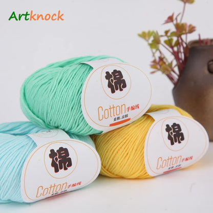 50g Yarn 100% Cotton Yarn for Crochet Yarn for Hand Knitting Sweater Warm High Quality Crochet Threads