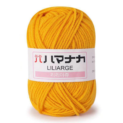 25g Soft Milk Cotton Knitting Yarn Anti-Pilling High Quality Knitting 4ply Cotton Yarn For Crochet Scarf Sweater Hat Doll Craft