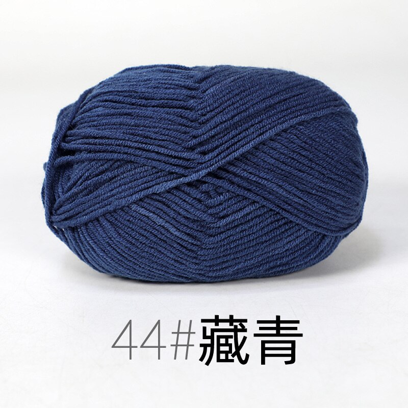 50g/Set 4ply Milk Cotton Knitting Wool Yarn Needlework Dyed Lanas for Crochet Craft Sweater Hat Dolls Hand Knitting DIY Sweater