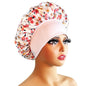 New Satin Bonnet Silk Night Sleeping Cap For Women Curly Braid Hair Multi Style Printing