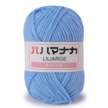 25g Soft Milk Cotton Knitting Yarn Anti-Pilling High Quality Knitting 4ply Cotton Yarn For Crochet Scarf Sweater Hat Doll Craft