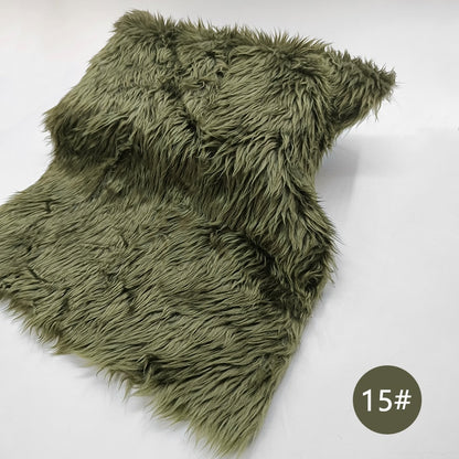 3cm Pile Length Artificial Plush Fox Fur Fabric For Making Cotton Doll Hair 38x43cm Falling Water Plush Fabric Sewing Material