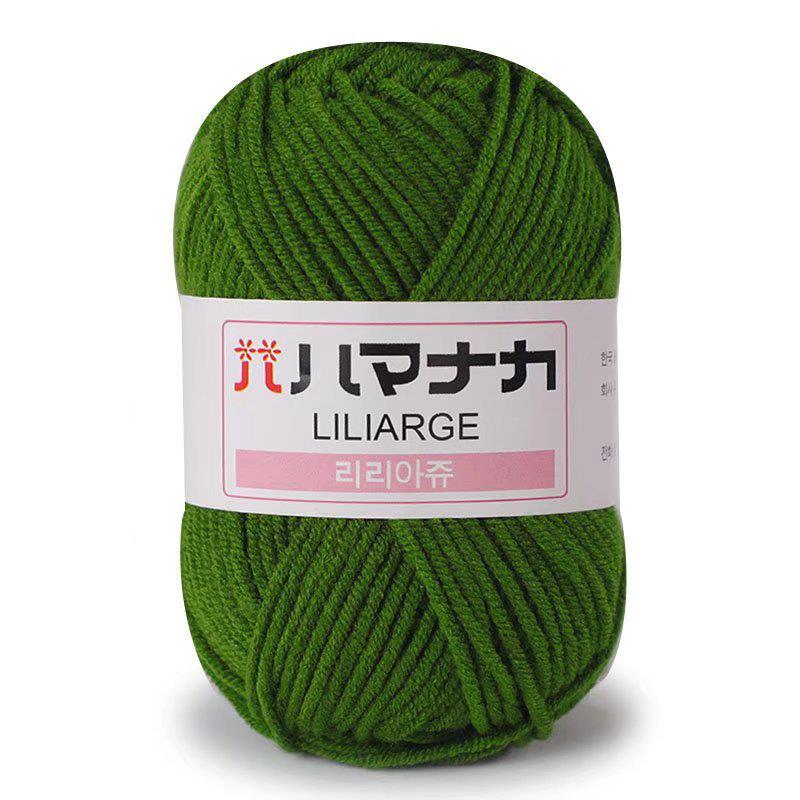 25g Soft Milk Cotton Knitting Yarn Anti-Pilling High Quality Knitting 4ply Cotton Yarn For Crochet Scarf Sweater Hat Doll Craft