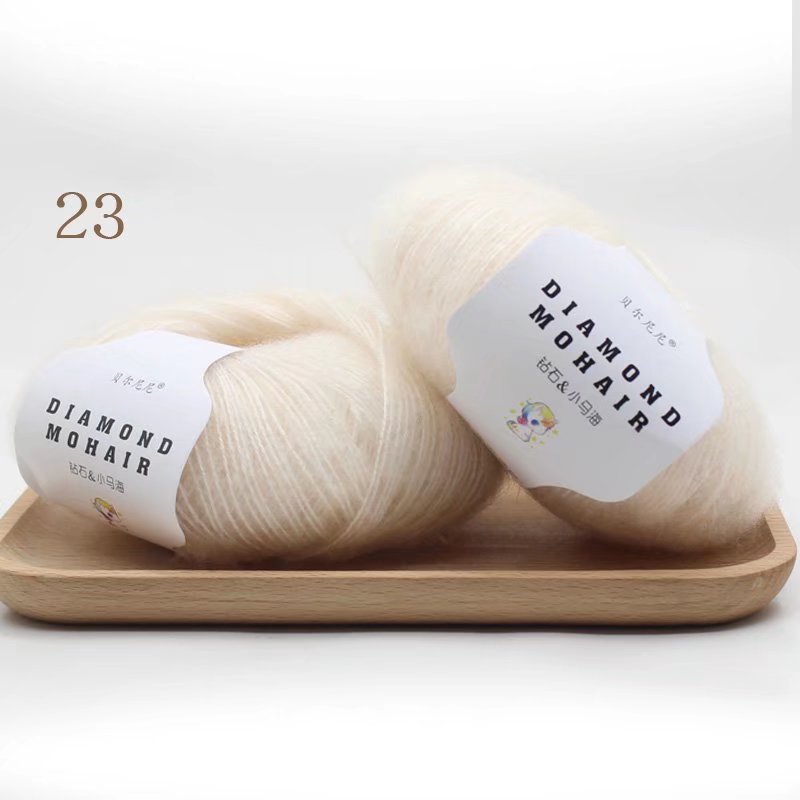 25g/pc Mohair Yarn Crochet Soft Warm Baby Wool Yarn For Hand knitting Sweater And Shawl