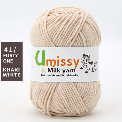 1pc Wholesale Price High Quality Soft Warm DIY Milk Cotton Threads Baby Wool For Hand Knitting Crochet Yarn 50g/PC