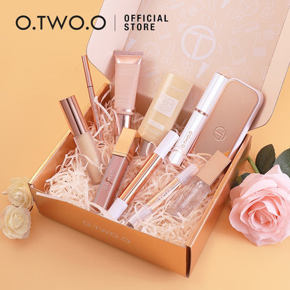 O.TWO.O Makeup Set 5/10pcs Cosmetics Kit Eye Shadows Eyeliner Eyebrow Pencil Face Primer Contour Lipstick Concealer With Box