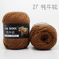 100g 4.5mm Wool Yak Yarn Crochet Yarn Threads for Knitting Needle Hand Knitting Yarn 3 PLY Fine Woolen Dyed for Sweaters