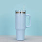 40 Oz. Stainless Steel Thermos Handle Water Glass With Lid And Straw Beer Glass Car Travel Kettle Outdoor Water Bottle