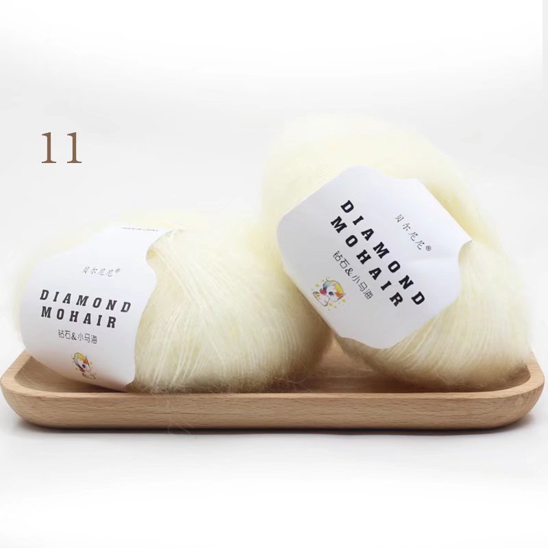 25g/pc Mohair Yarn Crochet Soft Warm Baby Wool Yarn For Hand knitting Sweater And Shawl