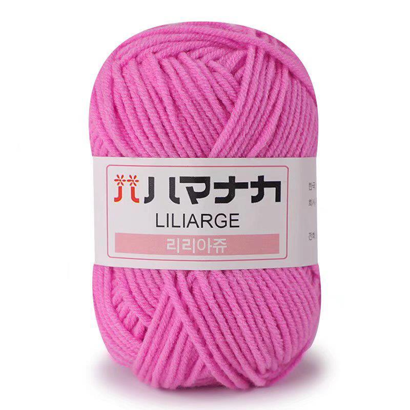 25g Soft Milk Cotton Knitting Yarn Anti-Pilling High Quality Knitting 4ply Cotton Yarn For Crochet Scarf Sweater Hat Doll Craft