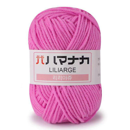 25g Soft Milk Cotton Knitting Yarn Anti-Pilling High Quality Knitting 4ply Cotton Yarn For Crochet Scarf Sweater Hat Doll Craft