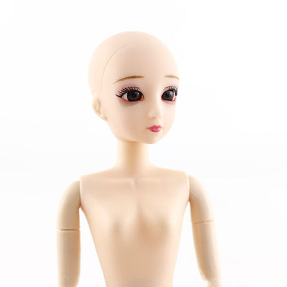 ⚠️2022 New 30cm Fashion Doll 1/6 BJD Dolls Body Make-up 3D Eyes Long Wig Hair Beautiful Princess Baby Girl Dolls DIY Toy for Girls