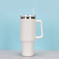 40 Oz. Stainless Steel Thermos Handle Water Glass With Lid And Straw Beer Glass Car Travel Kettle Outdoor Water Bottle