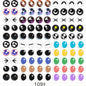 50Pcs 6/8/10/12mm Doll Glass Eye Round Dragon Cat Eyes In Pairs Flatback Cabochons Decoration Keychain DIY Accessories