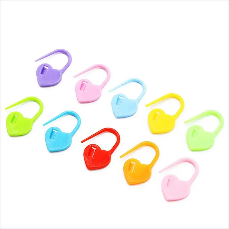 20/50pcs Plastic Resin Small Clip Locking Stitch Markers Crochet Latch Knitting Tools Needle Clip Hook Sewing Tool Mixed Color