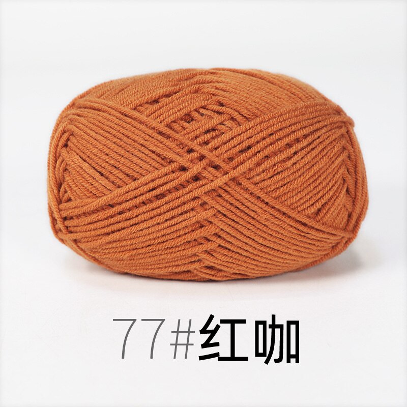 50g/Set Milk Cotton Yarn Knitting Wool for Hand Knitting Yarn Crochet Craft Sweater Hat Threads for Knitting Crochet Supplies