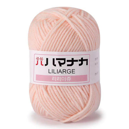 25g Soft Milk Cotton Knitting Yarn Anti-Pilling High Quality Knitting 4ply Cotton Yarn For Crochet Scarf Sweater Hat Doll Craft